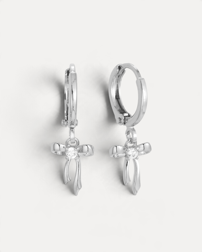Bow crystal örhängen