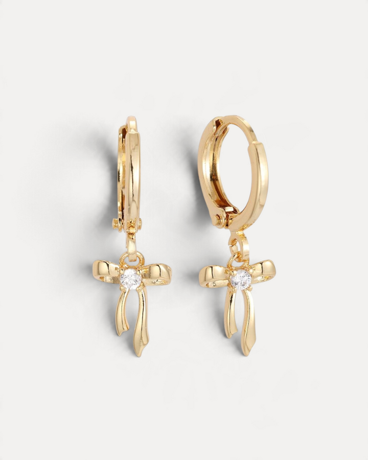 Bow crystal örhängen